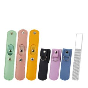 Lima de uñas de vidrio fabricada en fábrica, estuche de cuero, herramienta para uñas, logotipo personalizado, lima de uñas de vidrio - Product Image 3