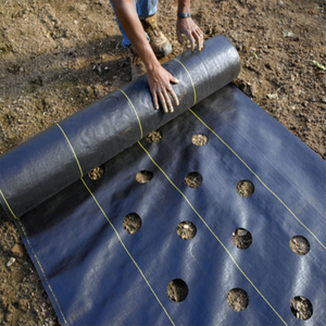 Toile anti-mauvaises herbes agricole épaisse et résistante à l'usure, barrière anti-mauvaises herbes, tapis anti-mauvaises herbes pour les plantes de fraises, verger et jardin de thé - Product Image 4