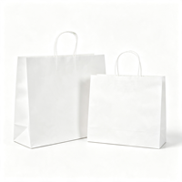 Sacs en papier kraft personnalisés avec poignées pour café, thé au lait, boulangerie, emballage à emporter, sacs de transport alimentaire, vente en gros
