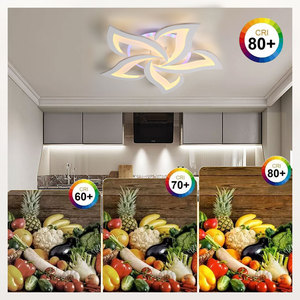 Vertak 5 người đứng đầu cánh hoa hoa phong cách Frosted Trắng Acrylic RGB hành lang cloakroom LED trần ánh sáng phòng ngủ LED trần đèn - Product Image 5