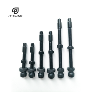 Valves de pneus sans chambre à air en alliage d'aluminium noir pour vélos de route et <span class=keywords><strong>VTT</strong></span> - Product Image 1