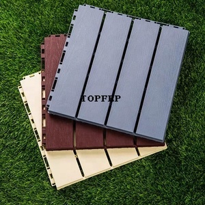 Outdoor Terrace Courtyard Garden Self-laid Wood Grain <b>Plastic</b> <b>Flooring</b> - Product Image 5