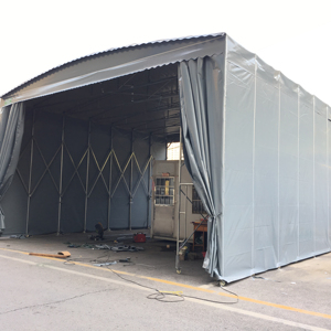Auvent de garage en acier PVC de haute qualité pour grands événements, rangement de tente <span class=keywords><strong>coulissante</strong></span> personnalisé et bon marché, étanche pour l'extérieur - Product Image 1