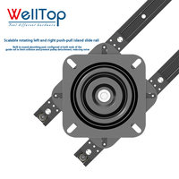 WELLTOP nouveauté meubles matériel télescopique Table rotative glissière Rail mécanisme roulant cuisine îlot retirer Extension