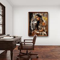 Kit de peinture acrylique écologique par numéros Huijie Customs DIY pour la relaxation