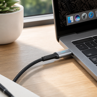Câble USB-C tressé en nylon avec LED et arrêt automatique 3A, charge rapide intelligente, protection de la batterie pour smartphone