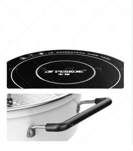 Mini plaque chauffante électrique domestique, chauffage par résistance, contrôle mécanique par minuterie, économie d'énergie, installation encastrée, revêtement antiadhésif - Product Image 3