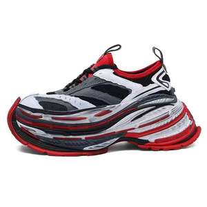 Zapatillas de diseñador con plataforma que aumenta la altura en 16 cm para hombre, zapatillas de running retro de diseñador, logotipo personalizado, suela gruesa que aumenta la altura - Product Image 5