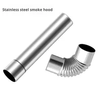 Coude de cheminée en acier inoxydable pour poêle à bois, chauffage extérieur domestique, évacuation des fumées, ventilation, Chine