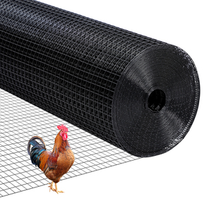 Panno nero in metallo 1/<span class=keywords><strong>2</strong></span> pollici calibro 19 48 "x 100 'rivestito in PVC saldato rete metallica da giardino recinzione impianto recinzione pollaio - Product Image 2