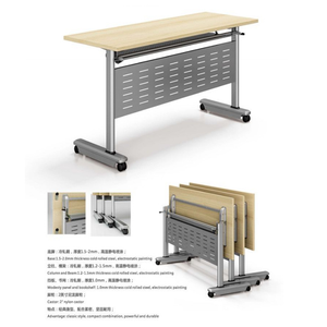 โต๊ะเรียนสีขาวแบบพับได้,โต๊ะพับได้โต๊ะขาตั้งสำหรับขายเฟอร์นิเจอร์มหาวิทยาลัย - Product Image 5