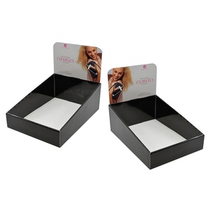 ODM <b>Foldable</b> PDQ Cardboard Display Counter Rack Pen Hanging Paper Cardboard <b>Table</b> Corrugated Hooks for Stationery Counter - Product Image 4