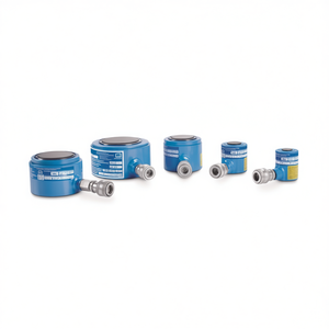 Cilindros Hidráulicos de Acción Simple Ttake, Línea Compacta, Cuerpo Azul con Accesorios Metálicos para Uso Industrial - Product Image 2