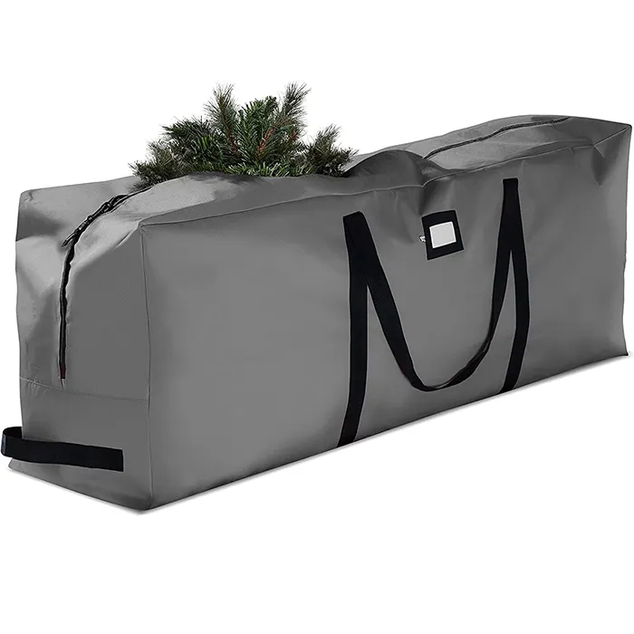 Heavy-Duty 600D Oxford Large Container Durable Zipper Waterproof Christmas Tree Storage Bag