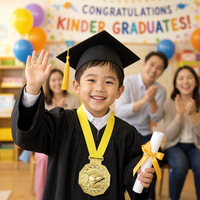 Médaille personnalisée en alliage de zinc, gaufrée, pour diplôme de maternelle, souvenir de remise de diplôme, récompense pour l'accomplissement d'événements éducatifs pour enfants