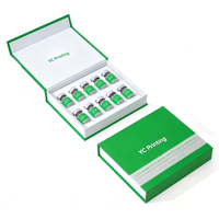 Boîte personnalisée en carton pour flacon de peptide de 3 ml, ampoule, sérum pour soins de la peau, emballages rigides de haute qualité pour flacons de peptide de 3 ml et 10 ml