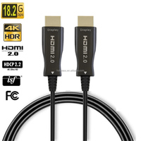 Câble HDMI 2.0 AOC Plenum 18 Gbit/s 4K 60 Hz, câble HDMI optique actif 10m-100m pour intégration de systèmes Pro-AV, mur vidéo LED