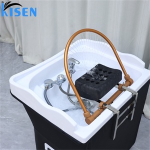 Bac à shampoing portable Kisen Head Spa avec dôme sauna et arche d'eau, personnalisable, nécessitant une installation de plomberie - Product Image 2