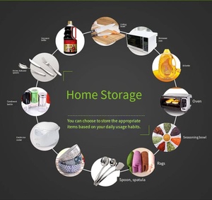 Estante de Almacenamiento Metálico de Cinco Niveles para Electrodomésticos de Cocina, Estante para Horno de <span class=keywords><strong>Microondas</strong></span>, Estante para Almacenamiento de Frutas y Verduras - Product Image 6