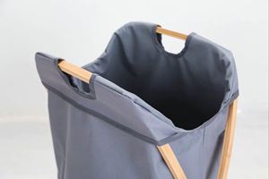 Vertical Foldable Eco-Friendly Modern Minimalist Design <b>Rectangular</b> Print-Free Laundry <b>Basket</b> Storage Organizer Clothes Bathroom - Product Image 4