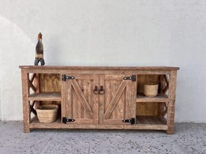 Modern Living Dining Room Wood Rattan Buffet Storage <b>Sideboard</b> Two Door Cabinet Rattan <b>Sideboard</b> at Wholesale Price - Product Image 2