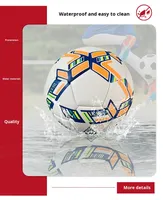 Ballon de football professionnel pour jeunes, personnalisable, 5, léger, en caoutchouc PU, poids officiel, PVC 4/3, cousu à la machine, mini ballons de football
