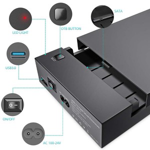 USB 3.0 SATA III sabit Disk yerleştirme istasyonu plastik muhafaza için 2.5 3.5 inç <span class=keywords><strong>SSD</strong></span> HDD harici sabit Disk harici Disk kutusu - Product Image 2