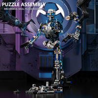MJI 13091 Robot Mecánico, 692+ Piezas, Bloques de Construcción Creativos, Modelo de Ensamblaje, Rompecabezas Educativo para Niños, Juego de Bloques de Plástico, Regalo