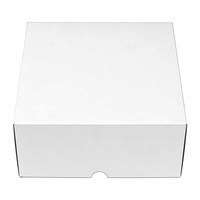 Vente en gros d'usine, boîtes à gâteaux carrées classiques blanches de différentes tailles, boîtes à gâteaux personnalisées 10x10x5 pouces