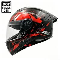 Helm Motor Flip Up ABS Baru OEM Pabrik, Dual Visor, Bersertifikasi DOT, Lepas Cepat untuk Berkendara Aman Sepanjang Musim