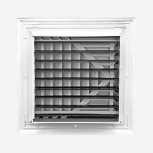 <strong>3</strong> <strong>Way</strong> Supply Grille <strong>Diffuser</strong> Low Noise for Ceiling <strong>Diffuser</strong> Square with Damper Blades HVAC Vent Cover - Product Image 4