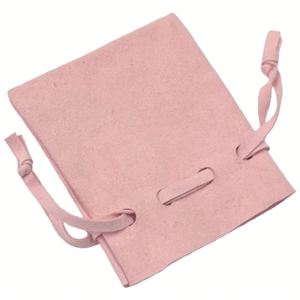 Custom logo Microfiber Drawstring <b>Mini</b> <b>Bag</b> Jewelry Pouch with Pull String for Earring Ring Necklace Charm Bangle - Product Image 5