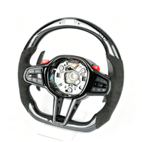 Volant de course CS Racing en fibre de carbone à 3 branches avec LED pour les séries 1-7, X3-X6, M2-M5 - Personnalisation - Amélioration
