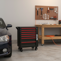 Armoire de rangement d'outils GATmatic OEM personnalisable, robuste, en acier CR-V, 7 tiroirs, grande capacité, chariot d'atelier roulant