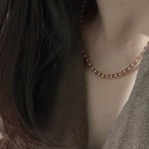 Collier en argent pur S925, chaîne de clavicule rétro, mode, luxe léger, coquille, boucle OT, collier personnalisé, design de niche, colliers à perles - Product Image 2