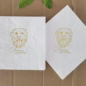 Grosir Pabrik Tiongkok pesta pernikahan serbet kertas cetak aman ramah lingkungan serbet kertas warna untuk pernikahan - Product Image 3