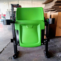 Chaises de stade avec accoudoirs et porte-gobelets, chaise pliante montée sur socle, siège de stade