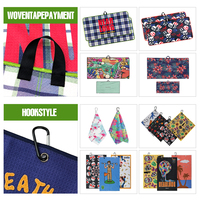 Serviette de golf avec petite poche et clip, en microfibre douce, nettoyeur de clubs de golf portable, cadeau d'affaires