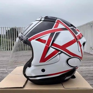 Casque de moto 3/4 ouvert en ABS à dégagement rapide, toutes saisons, course, sécurité, homologué DOT, garantie à vie, doublure en polyester, livraison gratuite - Product Image 1