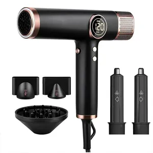 High Quality and Safe Hair Salon BLDC Motor 1600W LCD Negative Ions Commercial Hair Blow Dryer