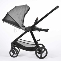 Poussette de voyage Brightbebe 4 roues, légère, pliable, avec cadre en alliage d'aluminium, système de poussette 3 en 1