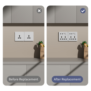 Interrupteurs muraux en cuivre pur de haute qualité 220v, prise électrique double pôle britannique 13A - Product Image 4