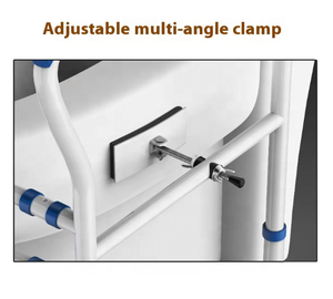 Ayudas para la movilidad de ancianos Altura de caída y ancho Baño Inodoro Riel DE SEGURIDAD Rieles de inodoro sin herramientas Suministro de terapia de rehabilitación - Product Image 6