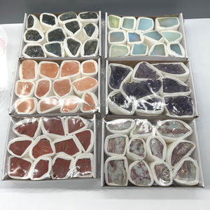 Piedra Natural curativa de cristal crudo, amatista de cuarzo rosa, conjunto de caja de cristal de piedras preciosas - Product Image 6