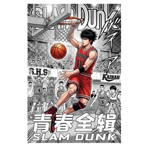 Cartes de collection de jeu de société d'anime japonais classique, série complète en papier acrylique coloré, collection Rock Cultural <span class=keywords><strong>Slam</strong></span> Dunk pour jeunes, vente en gros - Product Image 1