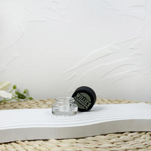 1oz 2oz 3oz 4oz Envases de flores redondos transparentes vacíos Frasco de vidrio resistente a los niños a prueba de niños con tapa CR - Product Image 4