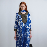 Robe Longue d'Été en Chiffon Imprimé Floral Africain, Élégante pour Femme à Manches Larges
