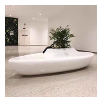 Banc de rue personnalisé avec jardinière Banc de rue moderne en fibre de verre Mobilier de rue d'extérieur en fibre de verre Mobilier de chaises longues