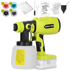 Pistola <span class=keywords><strong>de</strong></span> Pintura Inalámbrica HVLP <span class=keywords><strong>de</strong></span> 200W para Ryobi 18V ONE+, 4 Boquillas, 3 Patrones, Recipiente <span class=keywords><strong>de</strong></span> 1000ML, Pistola <span class=keywords><strong>de</strong></span> Pulverización Manual (Sin Batería) - Product Image 2