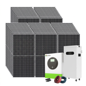 Sistema Solar Híbrido de 10kW, Baja Tensión, Monofásico, 220V/48V, MPPT, 50Hz, Silicio Monocristalino, con Batería de Litio - Product Image 1